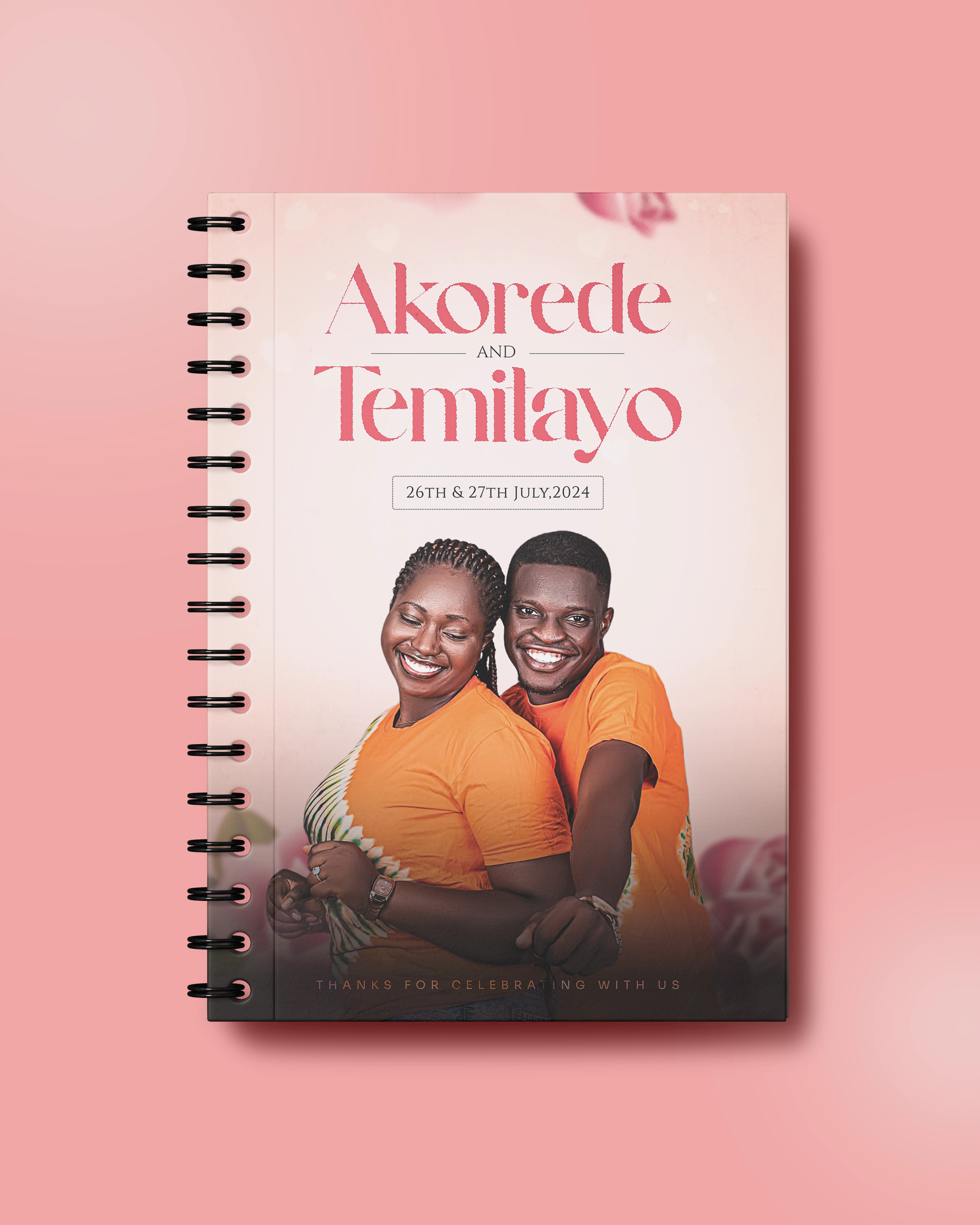 a wedding branding designs done for a couple in 2024